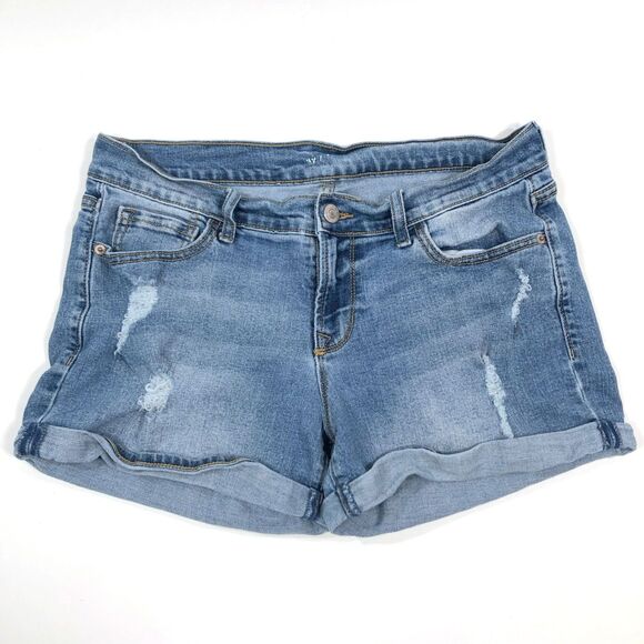 Old Navy Mid-Rise Cut Off Denim Shorts Size 6 - Picture 1 of 5